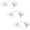 Ledvion - 3X Faretti LED da Incasso, Bianchi, Dimmerabili, 5W, IP65, CCT, COB, Ø75mm, 5 Anni di Garanzia