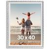 Victor cornice portafoto "Rubens" oro bianco 30x40 cm - profilo: 30 x 20 mm - stile barocco antico - vetro vero - decorazione per la casa