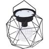 KONTONTY Lampada Industriale Da Tavolo Paralume in Lampada Decorativa Gabbia Senza Batteria Per Camera Da Letto e Casa