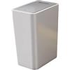 JISADER Pattumiera con Coperchio Rettangolare Pattumiera Cucina Cestino Sottile e Stretto Pattumiera per Polvere Stanza di Casa Camera da Letto Lavanderia, Grigio 12L