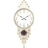 MAKA change your life quality MAKA Orologio da Parete Moderno Grande Ø 32 cm in Resina Dorata con Brillantini, Design Moderno e Vintage, Orologio da Parete per Cucina, Soggiorno o Camera, Silenzioso (Aurelia, Bianco)