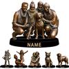 Reyrijf Foto personalizzata rame metallo stile scrivania decorazione scultura cornice foto segno placca 2D stampa piatta, Personalzied rame metallo stile scultura per coppia famiglia Natale compleanno