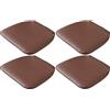 Generic (Set di 1/2/4) Cuscino per Sedia A Ferro di Cavallo in Pelle/Cuscino per Sedile, Cuscini Morbidi E Durevoli, Cuscini per Sedie da Cucina Antiscivolo con Rivestimento Lavabile in Lavatrice