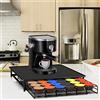 LANTUS Cassetto per Capsule di Caffè Nespresso e Dolce Gusto - Portaoggetti con Capacità 36 Pezzi - Nero, 39 x 35 x 7,5 cm