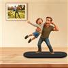 HCLRIU Statuette personalizzate in acrilico Sculture 2D personalizzate in stile cartone animato basate su fotografie Decorazioni per l'ufficio, regali di compleanno, regali personalizzati unisex