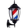 ‎PhoenixXX-001 Palo del Barbiere Luminoso Barber Pole Led Light Stile Vintage Parrucchiere Barber Shop Sign Retro Rotante Illuminante Rosso Bianco Blu Stripe Impermeabile Risparmia Energia Retro Lampada da Parete