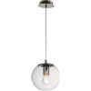LEOLUX Gaia | Lampadario Cameretta, Soggiorno, Camera Da Letto. Con Altezza Regolabile E Facile Da Montare Al Soffitto. Lampadario A Sospensione Moderno Con Vetro Trasparente