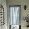 A.Monamour Tenda Semi Oscurante con Spacco Centrale in Cotone a Righe Boho Decorativo con Nappine Tessuto Spesso Tende a Pannello Porta Finestra per Camera da Letto Soggiorno Cucina, 1 Pezzo, blu