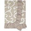 SaRani Tovaglia Tavola Copritavola Plastificato Loneta Ghirigori Vari Colori 6 12 post (Beige, 6 posti)