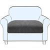 SHUOJIA Copriseduta Divano, Fodera per Cuscino Indipendente, Antiscivolo Copriseduta Divano Elasticizzato Copri Cuscini Divano 1/2/3/4,Protezione del Cuscino Sedile del Divano (Grey,Large-1-Seater)