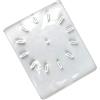 Perfeclan Stampo in Silicone per Orologio Grande, Rotondo/Quadrato in Resina, Appeso a Parete, 28x22cm