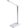 V-TAC LEDLUX JF8601 Lampada Led Da Tavolo 5W CCT Dimmerabile Con Caricatore Wireless QI Smartphone Base Rettangolare Corpo Bianco V-TAC SKU-8601