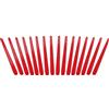 BRUBAKER Candele Coniche da 24 cm per Candelieri e Portacandele - 16 pezzi - Candele Decorative Lunghe e senza Gocciolamenti con Lunga Durata - Set Candele per Candelieri Rosso