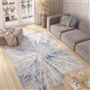 TAPISO Valley Tappeto Soggiorno Pelo Corto Design Moderno Motivo Astratto Sfumato Geometrico tonalità Blu Grigio Salotto Camera Sala Ragazzi Ufficio Oeko-Tex 160 x 220 cm
