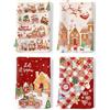 Arquiel Natale Pan Di Zenzero Babbo Natale Cervo Set Di 4 Strofinacci Cucina Strofinacci Cotone 100% Assorbente Canovacci Cucina Decorazione Regali Di Vacanza 48 Cm X 70 Cm