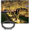 GUODDM Luci Che Abbracciano Gli Alberi, Faretti Ad Anello A LED AC220V per Alberi, Luci Che Circondano Gli Alberi, Luci A Colonna Impermeabili per Esterni IP65(A-RGB,4PCS(48W))