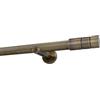 Sento Kit Bastone per Tende in metallo 25mm Ottone Antico Modern Montaggio Muro 280 cm (2x140cm) ILUSION