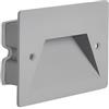 maolo Segnapasso LED da Incasso 3W IP65 503 | Luce CCT Selezionabile 3000K-4000K-6500K | Per Scale, Corridoi, Ingressi | Alluminio + Vetro | Finitura Marrone - Interno/Esterno (Grigio)