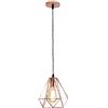 LYOUAE Lampadario a Sospensione moderna Lampada a sospensione creativa a forma di diamante Lampadario moderno e minimalista Lampada a sospensione in ferro battuto in oro rosa for cucina Isola Sala da pranzo