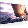 Runa Art Quadri Moderni Acqua Barca Tela Non Tessuta Soggiorno Corridoio Paesaggio Viola Viola 600912a