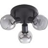 Lindby Faretto dimmerabile (Moderno) colore Nero, in Metallo ad es. Corridoio Lampada da incasso plafoniera applique