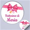 Mr Pubblicità 100 Tag Adesivi personalizzati per nascita, battesimo, compleanno, PERSONALIZZALO QUI con nome, frase, data, etichette adesive per inviti, scatolini, sacchetti, bomboniere, regalini
