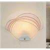 Generico Applique Classica in Vetro, Lampada da Parete a Mezzaluna, 1 Luce, per Bagno, Camera, Soggiorno, Cucina, Scala, Corridoio art. Mia