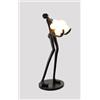 WAGLOS Lampada Terra Forma Umana Resina Fibra Vetro, Lampada Moderna Ornamenti Forma Palla Lampada Scultura Artistica per Decorazione Domestica Sala Pranzo Cucina Illuminazione Interni,160cm,White
