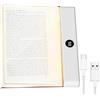 Dopsyesn Flat Book Light, Clear Book Page-Light, Lucis Notturne Da Lettura Con Regolabile In 3 Colori E Timer, Luce Da Lettura Stile Segnalibro, Regalo Divertente Per Lettori