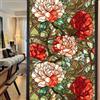 WAZUBC 2 Pezzi Pellicola per Finestre in Vetro Colorato, 45 x 100cm Pellicola Adesiva Statica in PVC Opaca per Privacy su Vetri delle Finestre, Soggiorno, Decorazione Casa Feste (Stile T)
