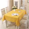 Wondder Tovaglia in Lino di Cotone Stampa Geometrica per Tovaglia Multifunzionale per Casa e Cucina (120x160cm (47x63inch), Giallo)