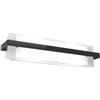 Top Light Applique Moderna Cross Metallo Nero Vetro 2 Luci E27 60Cm