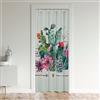 Loussiesd Tenda per porta cactus Privacy 106 x 203 cm Boho succulente armadio copertura della porta tenda per camera da letto Botanica tenda a tema naturale piante verdi per interni tappeto verde verde verde o