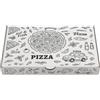 TOMMI Scatole in Cartone per Pinsa Romana 36x23x4 cm Confezione da 100 pezzi - In cartone resistente