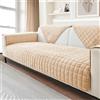 FASCINATDECO Copridivano 1/2/3/4 Posti con Braccioli, Copriseduta Divano, Copridivano Antigraffio Gatto, Copridivano Angolare Antiscivolo, Telo Copridivano, Beige, 70x70cm
