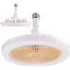 Generic Ventilatore da Soffitto Moderno con Luce LED | da Esterno con 3 Velocità Regolabili | Incasso
