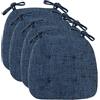 uyeoco Set 4/2/1 Cuscini Sedia da Cucina/Cuscini di Seduta con Lacci 43*41*35cm | Confortevole Cuscini Coprisedia da Cucina Imbottito, Lavabili(16#,4pcs)