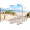 Runa Art Spiaggia Mare Murali Tela Non Tessuta 5 Pezzi Panorama Beige Blu Camera Da Letto Corridoio 607353b