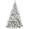 Nataland Albero di Natale Artificiale Verde Innevato Modello Trivor Altezza 180 Cm, Abete Super Folto con Effetto Realistico e Rami Con Aghi Anticaduta (180 Cm, Trivor)