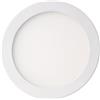 prodigital PANNELLO FARO 12W FARETTO A LED AD INCASSO ALETTE A MOLLA TONDO LUCE BIANCA 17CM