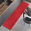 Comart - Tappeto Cucina Nancy - Antiscivolo - Lavabile in Lavatrice - Moderna Passatoia in Ciniglia - Runner per Corridoio e Cucina - Morbido e Resistente - Made in Italy - Rosso - 50x230 cm