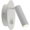Lucande Applique a LED (Moderno) colore Bianco, in Alluminio ad es. Soggiorno & Sala da pranzo lampadina inclusa applique