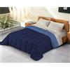 BANZAII TEXTILE INNOVATOR ONLINE Banzaii Trapunta Invernale in Ecopiuma Double Face Super Soft Due Piazze Matrimoniale 260x260 cm Blu/Azzurro