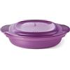 Tupperware per microonde micro healthy delight. Capacità di 775 ml. Colore: viola. Grande cuoci omelette 17010