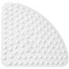 Bathsafe Tappetino per doccia angolare Sector Tappetino per vasca antiscivolo antiscivolo, Tappetino per vasca antiscivolo, 54x54CM, bianco
