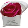 oggettando SET 12 Segnaposto PERSONALIZZABILE Rosa di sapone profumata Matrimonio, Nascita, Battesimo, Comunione, Laurea, Cresima, 18, 25 e 50 anni, Anniversari e Compleanni (Rosa Fucsia)