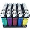 GC GLOBALCOMMERCE 50 Pezzi ACCENDINI in Plastica Colori E Fantasie Assortiti Box da 50 Non Ricaricabili