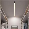 GZZBMY Lampada da Soffitto LED Lineare Semi Incasso Luce da Plafoniere Minimalista Iluminazioni da Plafoniera Moderna Lampadari Striscia Lunga per Soggiorno Camera da Letto (Luce Calda 3000K,100CM)