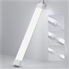 Amdelne Plafoniera da Officina 120cm 36W, 4000lm Collegabili Tubo Neon LED, Bianco Freddo(6000K) IP65 Impermeabile Plafoniere LED a Soffitto, per Garage Ufficio Cantina Cucina Supermercato