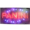 TrAdE Shop Traesio INSEGNA Luminosa A LED con Scritta PANINI 47,5 x 25 x 2 cm 220V + Ganci